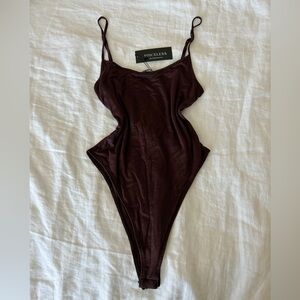 Priceless brown bodysuit